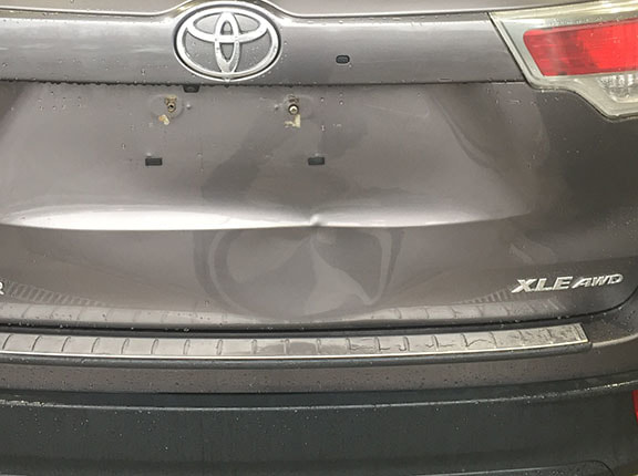Toyota Highlander Bumper Repair BEFORE